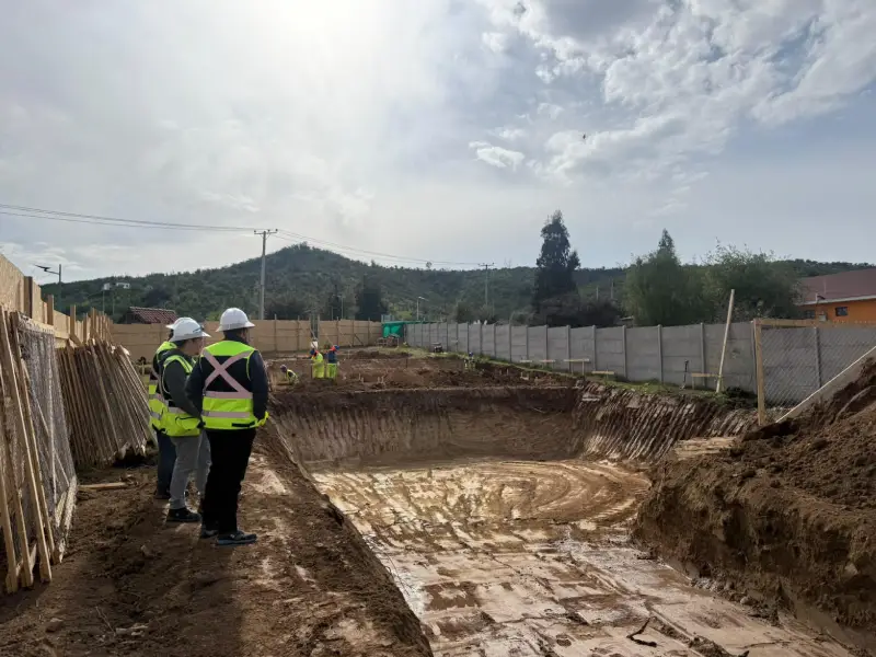 Instalación del Servicio Sanitario Rural (SSR) Los Molles